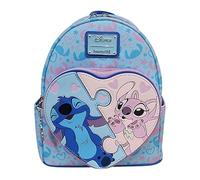 Loungefly Disney Stitch y Angel Corazón Mini Mochila - Mercancia Oficial