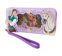 Loungefly Disney Tangled Rapunzel Princess Lenticular Wristlet Wallet, Multicolor, Cartera con Cremallera Alrededor
