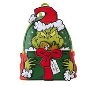 Loungefly Dr. Seuss' How the Grinch Stole Christmas! - Mini mochila para cosplay de Papá Noel, Verde, Talla única, Mini mochila