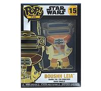 Loungefly Funko POP! Pin De Esmalte: Boushh Princesa Leia - Star Wars Pin De Esmalte - Broche Imperdible Coleccionable - Para Mochilas & Bolsas - Idea Para Regalo - Mercancía Oficial - Fans De Movies