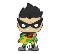 Loungefly Funko POP! Pin De Esmalte De Esmalte Grande DC: TEEN TITANS - Robin - ROBIN - Teen Titans Go! Pin De Esmalte - Broche Imperdible Coleccionable - Para Mochilas & Bolsas - Idea Para Regalo