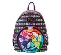 Loungefly Pixar Inside Out 2 Core Memories - Mini mochila con ruedas giratorias, color negro, negro