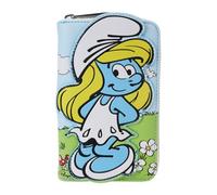 Loungefly Lafig Smurfette Cosplay Zip Around Wallet, Blue, OneSize, Azul, OneSize