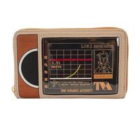 Loungefly Loki TVA Multiverse - Cartera con cremallera alrededor, Multi, Cartera con cremallera