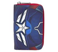 Loungefly Marvel Capitán América Brave New World Cartera con cremallera
