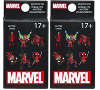 Loungefly - Marvel: Deadpool - Blind Box Enamel Pin - 1 Of 6 To Collect - Styles Vary - Deadpool - Blind Box - Pins de Esmalte - Broche Coleccionable - para Mochilas Y Bolsos - Idea de Regalo