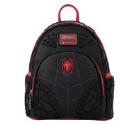 Loungefly Marvel: Spider-Man - Web - Mini mochila bordada en 3D con dije de cremallera - Bolsas coleccionables