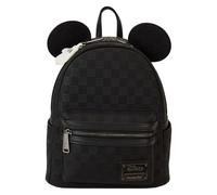 Loungefly - Mochila pequeña con textura a cuadros de Mickey Mouse