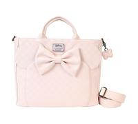 Loungefly minnie mouse - mochila convertible con textura a cuadros y b