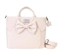 Loungefly Mochila convertible Minnie Mouse textura a cuadros y bolsa de mano