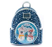 Loungefly, Mochila Mickey Minnie Snowman Disney 26cm para Mujer, Multicolor, One size