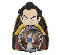 Loungefly Mochila Villanos Escena Gaston La Bella y la Bestia Disney 26cm, Juventud Unisex, Multicolor (Multicolor), Talla Única