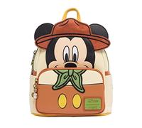 Loungefly Mochilas Disney Mickey Mouse Adventureland Cosplay Mini Mochila Beige, beige, talla única