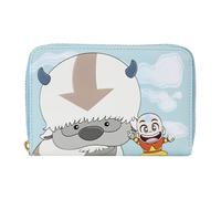 Loungefly Nickelodeon Avatar The Last Airbender Aang Appa Momo Zip Around Wallet, Turquesa, OneSize