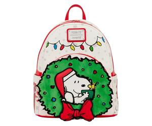 Loungefly Peanuts Snoopy y Woodstock Corona de Navidad Mini Mochila - Octubre 2025 Catálogo Artículo 75