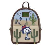 Loungefly Peanuts: Spike - Mini mochila Desert con asa superior trenzada - Correas de hombro ajustables - Bolsas coleccionables