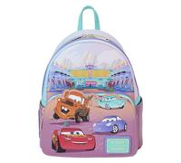 Loungefly Pixar Cars - 'Flo's Diner' Mini-Backpack - Cars and Cars 2 - Exclusiva Amazon - Bolso Coleccionable - Idea de Regalo - Mercancia Oficial - para Chicos, Chicas Hombres y Mujeres