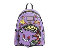 Loungefly Pokemon - Gengar - Embroidered Mini Backpack | Merchandising Oficial de Videojuegos - Figura de Vinilo Coleccionable para Decoración - Regalo Friki de Cumpleaños