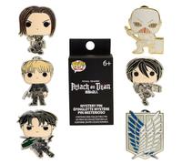 Loungefly Pop! 6 Pieces Blind Pin Set: Aot Characters - Eren Jaeger - Attack On Titan - Blind Box Pins de Esmalte- Broche Coleccionable - para Mochilas Y Bolsos - Idea de Regalo- Mercancia Oficial