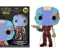 Loungefly POP! Pin De Esmalte De Esmalte Grande MARVEL INFINITY SAGA: NEBULA - Nebula - Avengers Infinity War Pin De Esmalte - Broche Imperdible Coleccionable - Para Mochilas & Bolsas - Fans De Movies