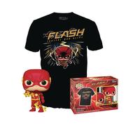 Loungefly Pop! & tee: DC - The Flash - M - DC Comics - Camiseta con Figuras Miniaturas Coleccionables - Idea De Regalo - Juguetes Y Franela De Manga Corta para Adultos Hombres Y Mujeres