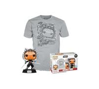 Loungefly Pop! & tee: Mandolorian - Ahsoka Tano - Brilla En La Oscuridad - Small - Star Wars - Camiseta con Figuras Miniaturas Coleccionables - Idea De Regalo - Juguetes Y Franela De Manga Corta