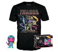 Loungefly POP! & Tee: Marvel - Thanos - (BKLT) - Medium - Avengers Endgame - Camiseta Con Figuras Miniaturas Coleccionables - Idea De Regalo - Juguetes Y Franela De Manga Corta Para Adultos Hombres