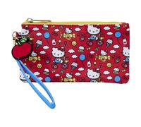 Loungefly Sanrio Hello Kitty 50th Anniversary Classic All Over Print Nylon Pouch Wristlet
