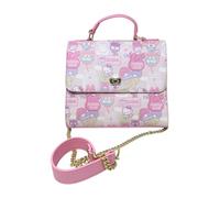 Loungefly Sanrio Hello Kitty Bolso bandolera con estampado Kawaii, rosa, mediano