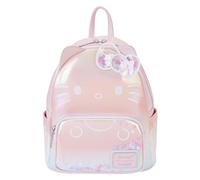 Loungefly Sanrio Hello Kitty 50th Anniversary - Bolso de hombro transparente y bonito para mujer con doble correa, Multicolor -, Talla única, Mini mochila