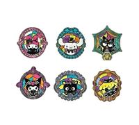 Loungefly - Sanrio - Hello Kitty & Friends Halloweeen Stained Glass Enamel Pin - 1 Of 6 To Collect - Styles Vary - Hello Kitty - Blind Box - Pins de Esmalte - Broche Coleccionable - para Mochilas