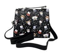 Loungefly Sanrio Hello Kitty Zodiac - Bolso bandolera con estampado de zodiaco, Negro -, Medium
