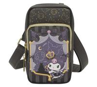 Loungefly Sanrio Kuromi - Bolso cruzado para teléfono celular del 20 aniversario con bolsa para monedas