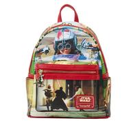 LOUNGEFLY Star Wars The Phantom Menace Final Frames - Bolsa de hombro con doble correa, Multi