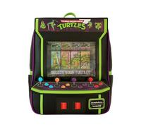 Loungefly Teenage Mutant Ninja Turtles 40th Anniversary Vintage Arcade Mini Backpack, Negro/Charcoal, Talla única