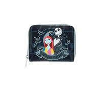 Loungefly The Nightmare Before Christmas Jack & Sally - Cartera pequeña con cremallera dividida