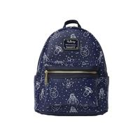 Loungefly Winnie the Pooh - Mini mochila azul marino con estampado de constelaciones y doble correa