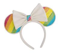 Loungefly x Disney Minnie Mouse Rainbow Lentejuelas Orejas