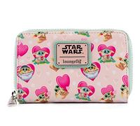 Loungefly X Star Wars Mandalorian Grogu Valentines - Cartera con Cremallera Alrededor