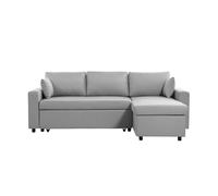 Loungitude - Cama de sofá, Madera, Color Gris Claro, 223 x 86/146 x 82,5