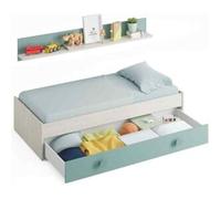 Loungitude Cama nido juvenil con estante Enjoy
