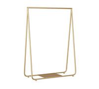 Lounka Tendedero,Estante de tubería de un Solo riel con Estante de Metal para Abrigos,Camisas,Zapatos,Perchero de Servicio Pesado para Tienda de Ropa,Lavandería,Balcón,Guardarropa,160 cm (Tamaño: 1
