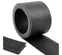 Lounsweer Material de la banda transportadora negra de 8 pulgadas de ancho, cubierta PVK 150 de un lado, 10 pies de longitud