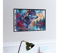 Loup Puzzle 300 Piezas Decoración De Sala Faune paysagère rêveuse Rompecabezas para Adultos 3D DIY Creativo Desafío Intelectual Juguete Educativo 300 PCS