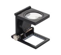 Loupe Magnifier, 10 Times Folding Portable Magnifying Glass with LED Light for Jewelry Inspection, Hobby Craft, Modeling, Painting, Soldering, Electronics Repair, Reading Book, Mapping, Compact Design