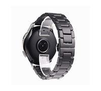 LOUPKC MINGSHAN 20 mm 22 mm 24 mm banda de cerámica de lujo compatible con Samsung Galaxy 3 Watch 46mm 42mm Gear S3 Strap activo 2 40 44mm Smart Watch Correa de cerámica(Color:Matte Black,Size:22mm)