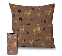 Lousrion Funda de cojín personalizada con retrato de mascota de la foto, funda de almohada personalizada para perro, gato, miembro de la familia, regalo conmemorativo