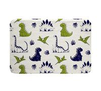 Loussiesd Accesorios de baño de dinosaurios, lindos tapetes de baño de dinosaurios de 16 x 24 pulgadas, tapetes de baño de animales salvajes para mujeres y hombres, decoración de habitación