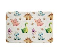 Loussiesd Accesorios de baño de dinosaurios, lindos tapetes de baño de dinosaurios de 16 x 24 pulgadas, tapetes de baño de animales salvajes para mujeres y hombres, decoración de habitación