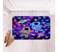 Loussiesd Alfombras de baño con diseño de galaxia, diseño de estrellas Gitter, accesorios de baño, 16 x 24 pulgadas, microfibra suave de dibujos animados
